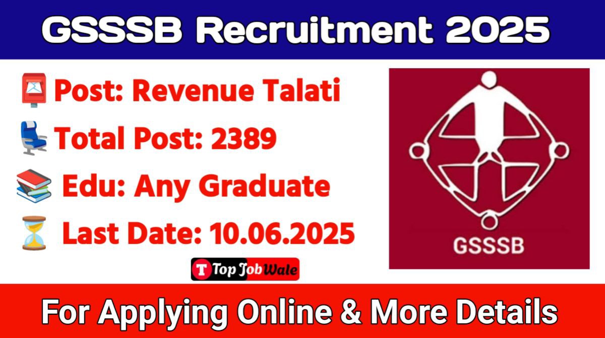 GSSSB Revenue Talati Recruitment 2025